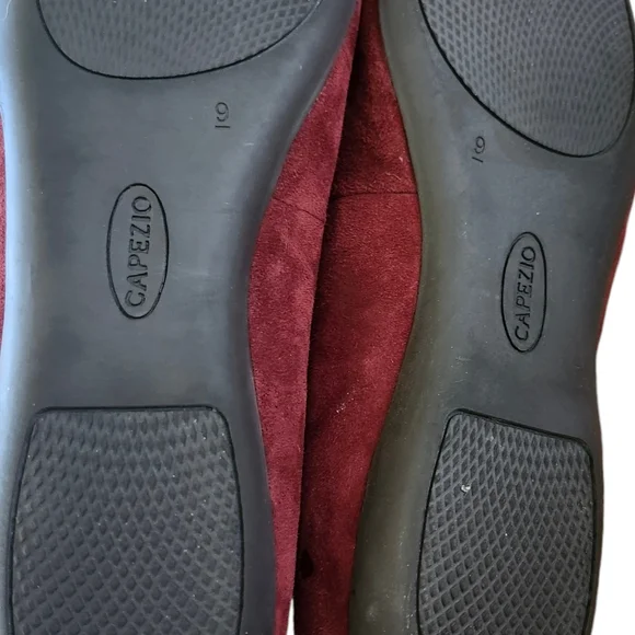 Capezio besweets ballet flats rounded toe velvet suede ruffle size 9 - Picture 6 of 6